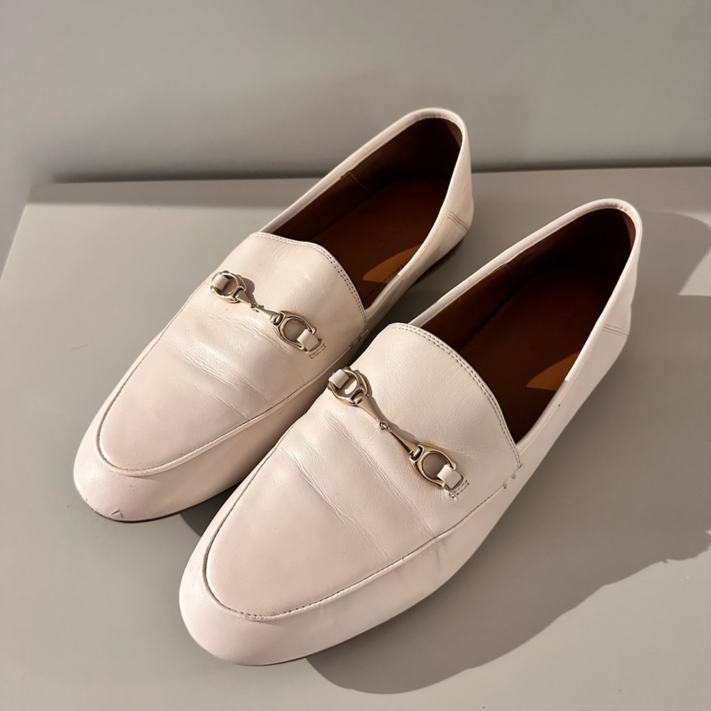 White leather loafers size 9.5 - Picture 2 of 8